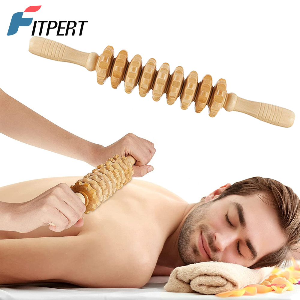 Sports Equipment For Home - 1 PCS Wood Massage Roller Trigger
