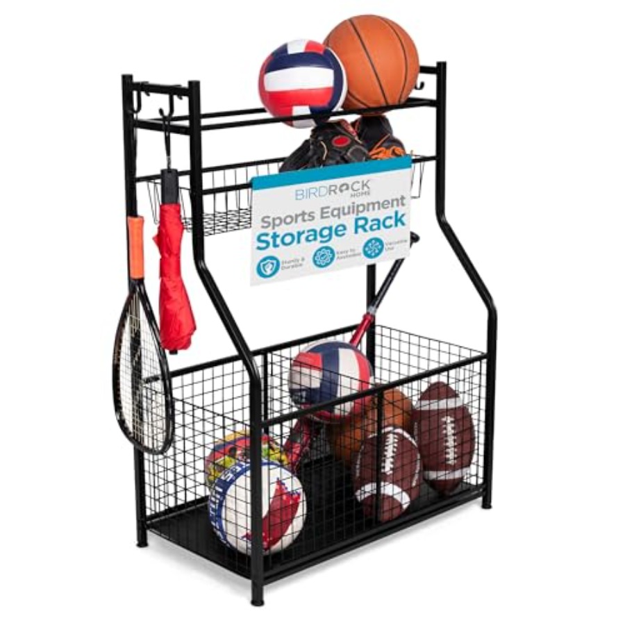 Sports Equipment Garage Storage - Sports Equipment Ball Organizer 43H Garage