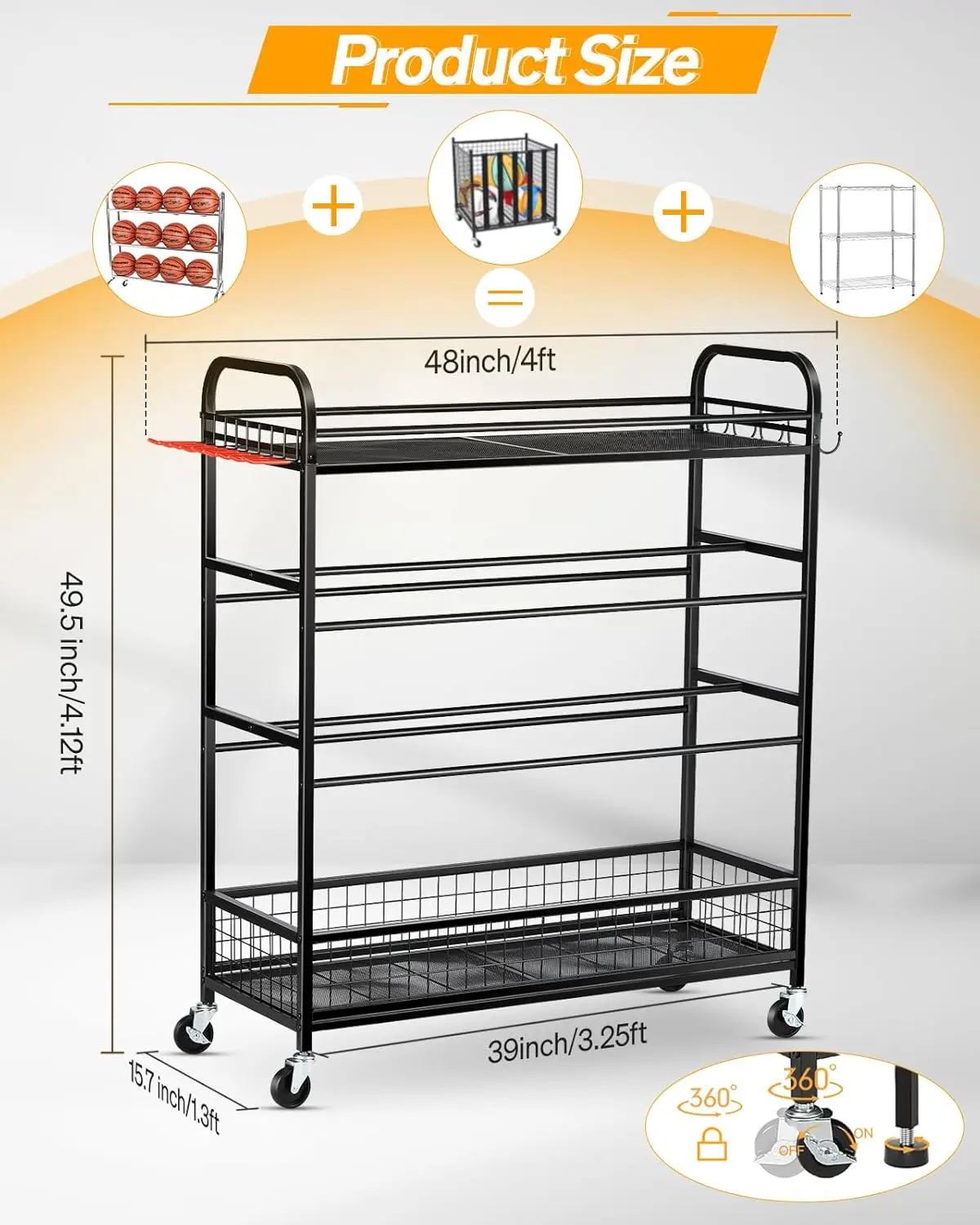 Garage Sports Equipment Organi - огляд і ціна Sports Equipment Garage Storage