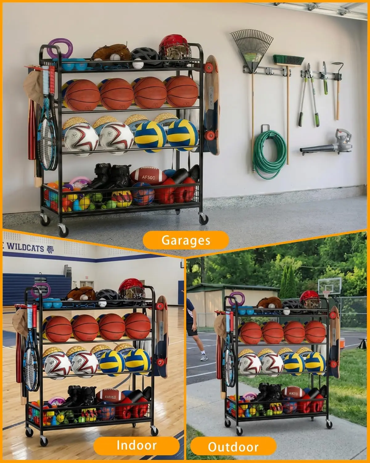 Garage Sports Equipment Organi - огляд і ціна Sports Equipment Garage Storage