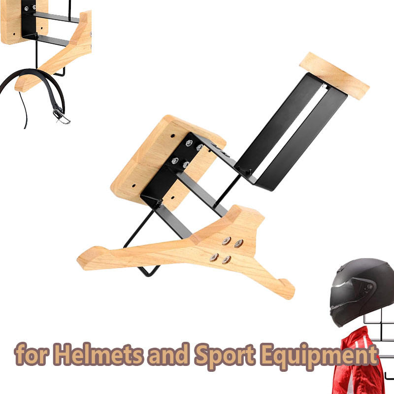 Wood Motorcycle Helmet Holder  - огляд і ціна Sports Equipment For Home