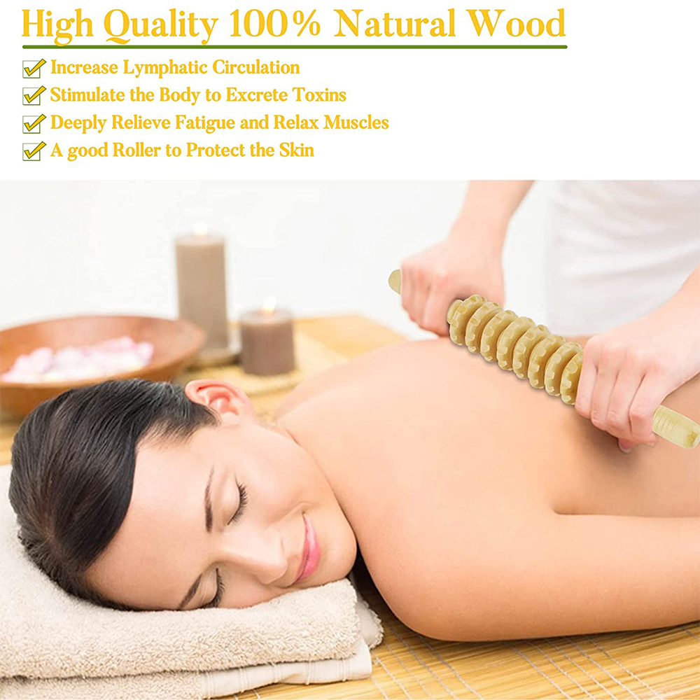 1 PCS Wood Massage Roller Trig - огляд і ціна Sports Equipment For Home