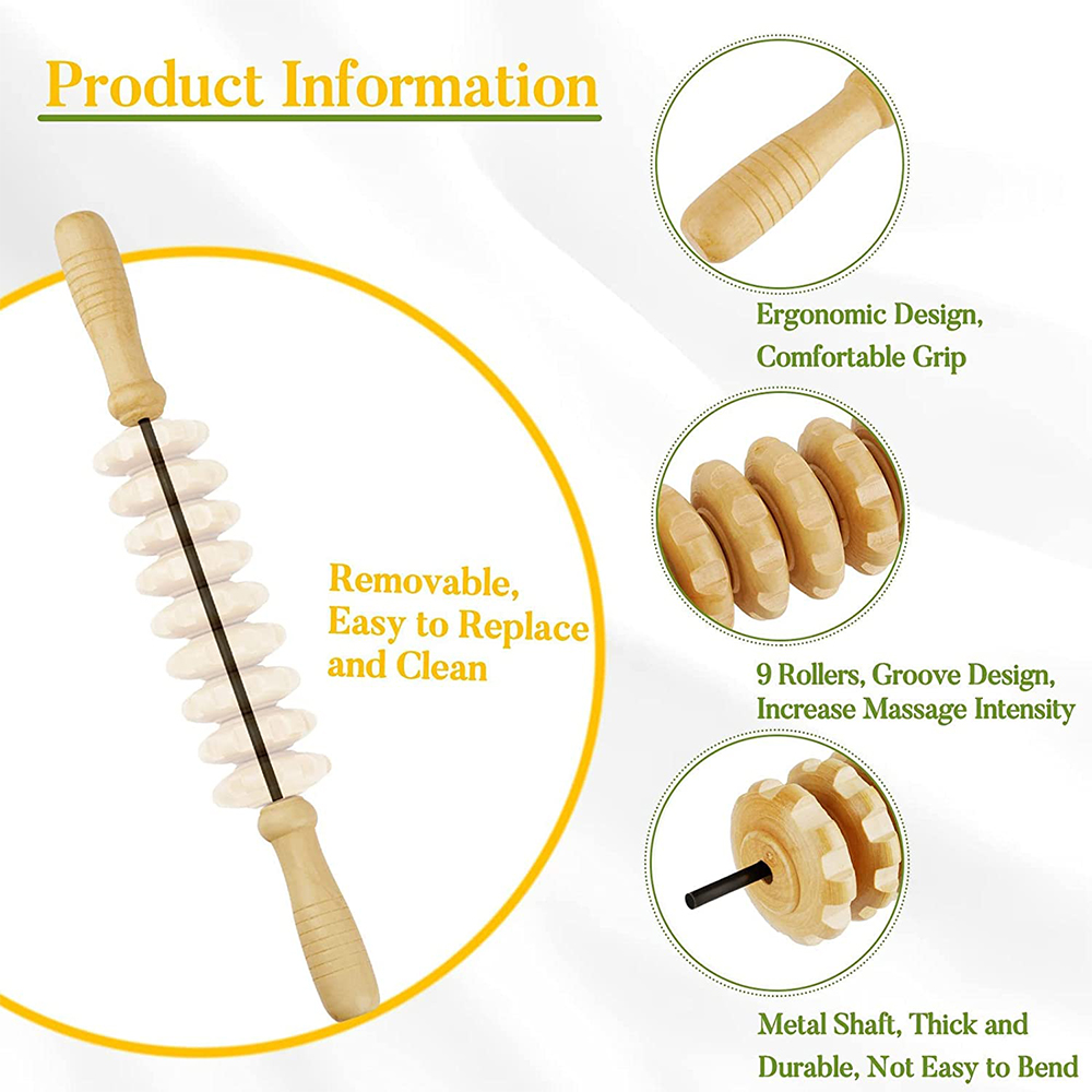 1 PCS Wood Massage Roller Trig - огляд і ціна Sports Equipment For Home