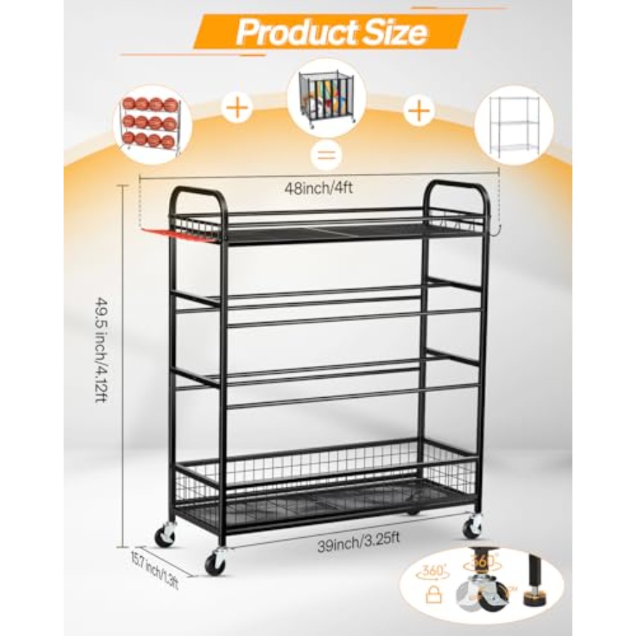 Garage Sports Equipment Organi - огляд і ціна Sports Equipment Outdoor Storage