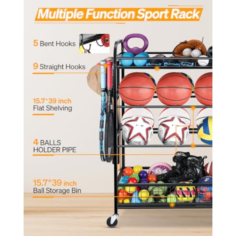 Garage Sports Equipment Organi - огляд і ціна Sports Equipment Outdoor Storage