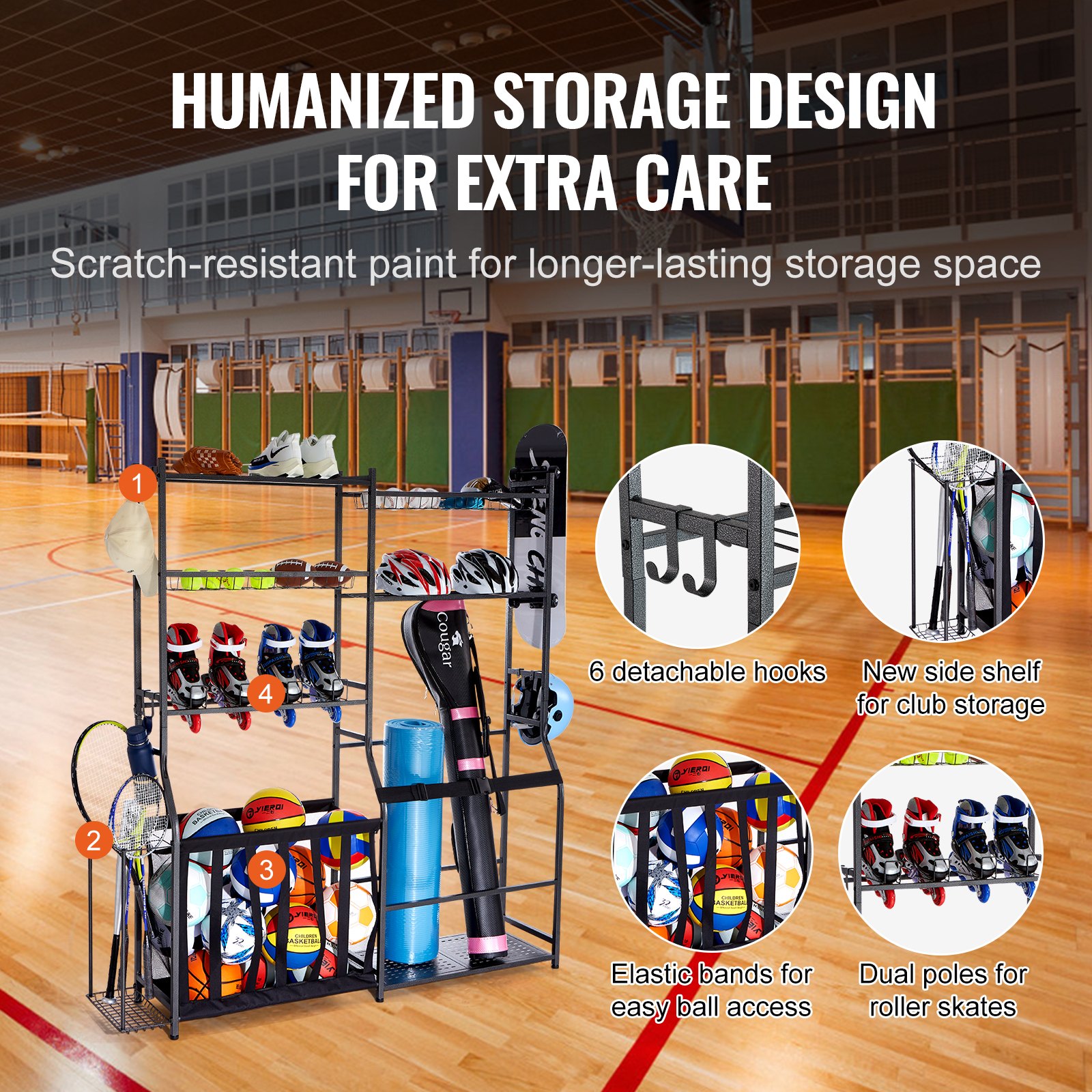 Golf Storage Garage Organizer, - огляд і ціна Sports Equipment Outdoor Storage