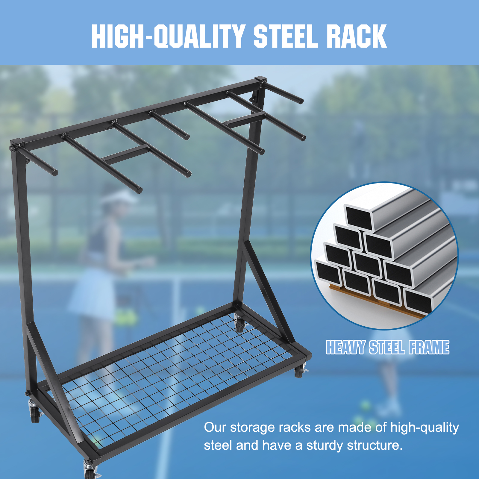 Sports Racquet Storage Organiz - огляд і ціна Sports Equipment Cart