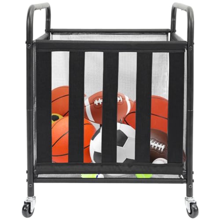 Rolling Sports Ball Storage Ca - огляд і ціна Sports Equipment Cart