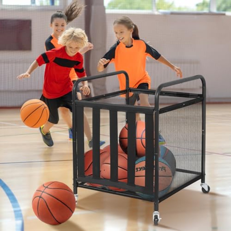 Rolling Sports Ball Storage Ca - огляд і ціна Sports Equipment Cart