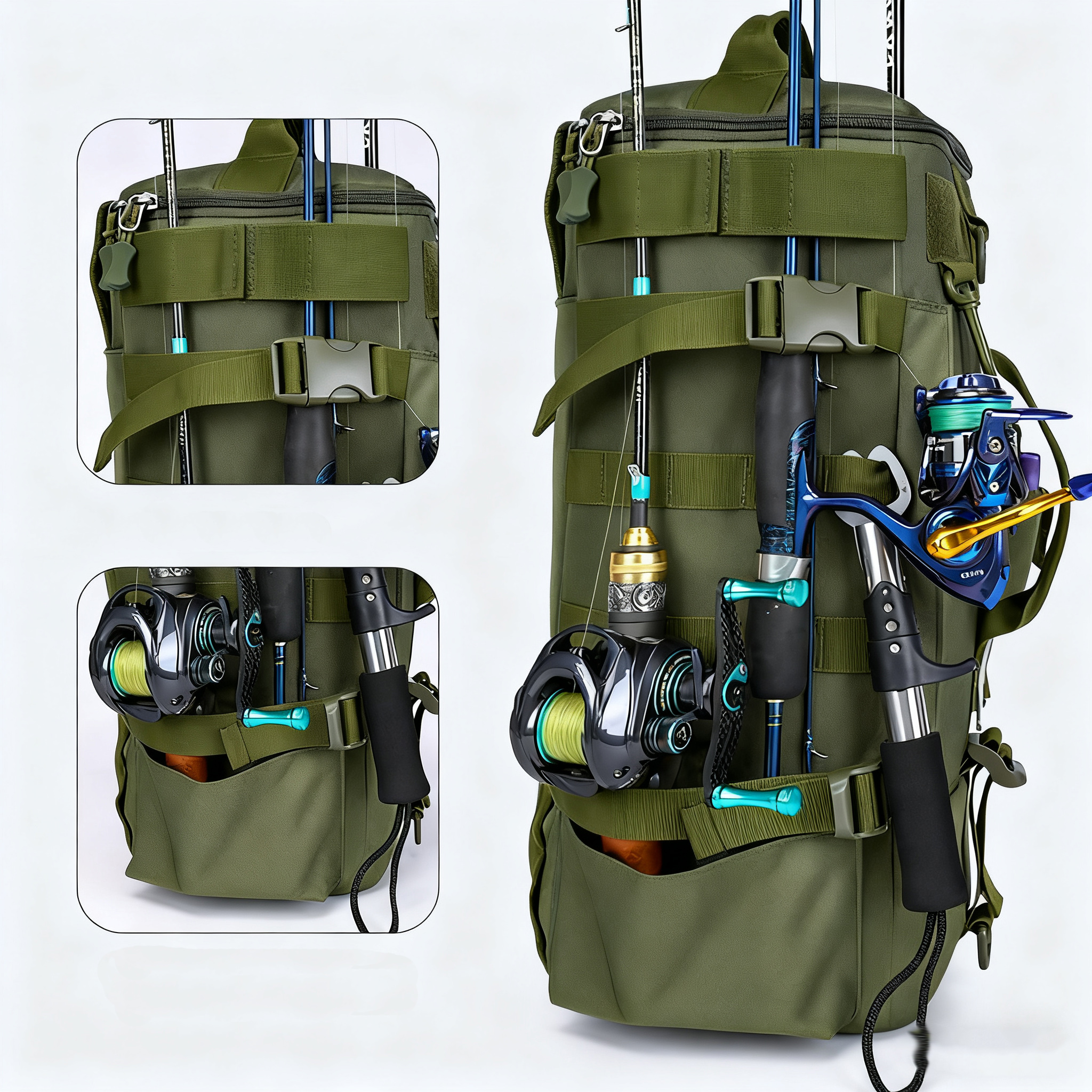 Multifunctional Fishing Backpa - огляд і ціна Sports Equipment Outdoor Storage
