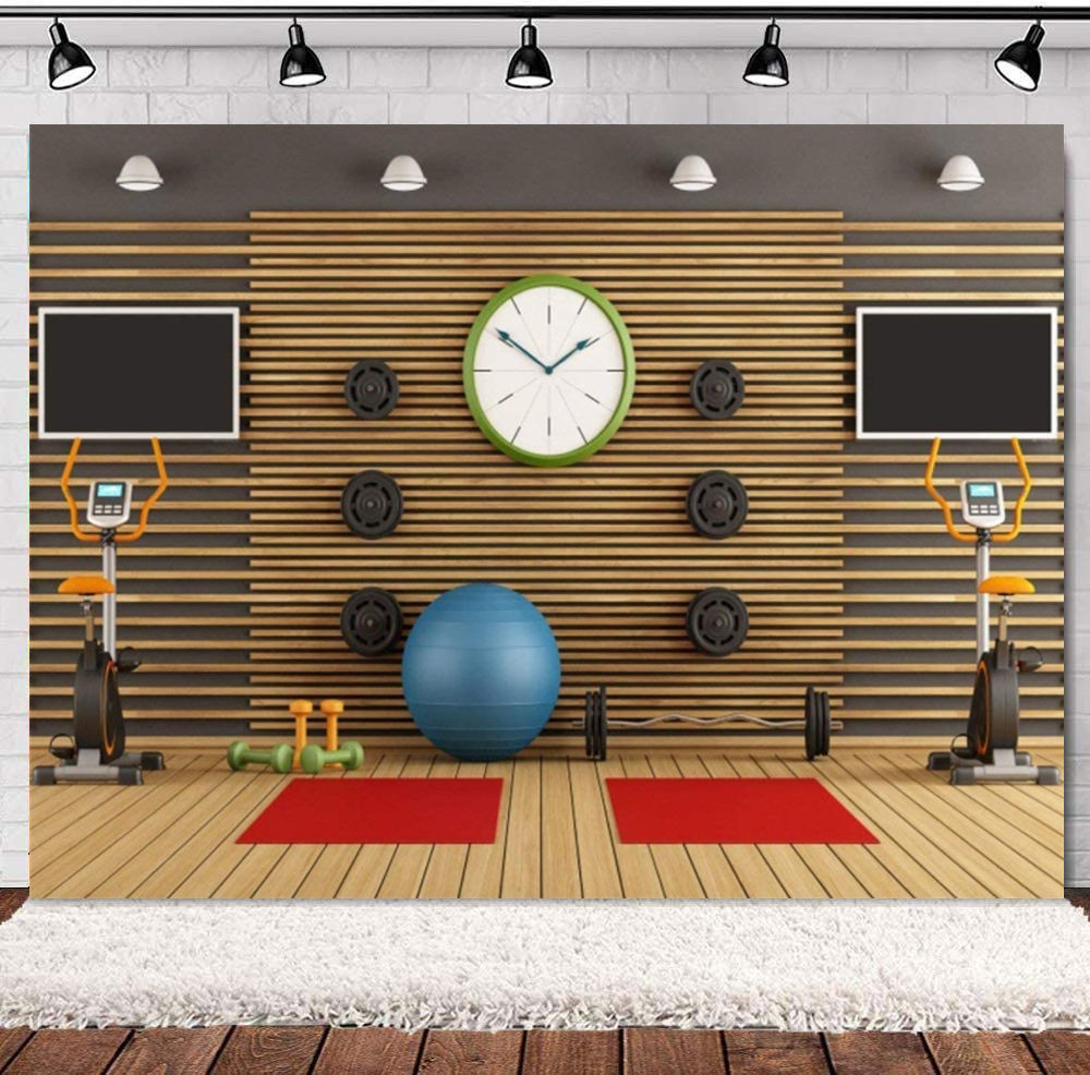 Gym Photography Backdrop Stadi - огляд і ціна Sports Equipment Background