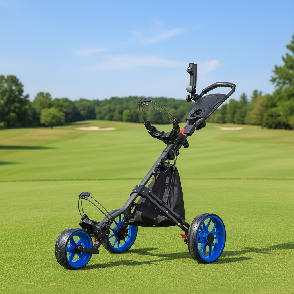 2026 Three-Wheeled Foldable Al - огляд і ціна Sports Equipment Cart