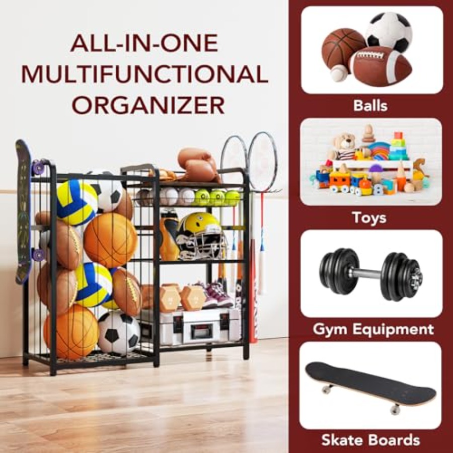 Garage Sports Equipment Organi - огляд і ціна Sports Equipment Garage Storage
