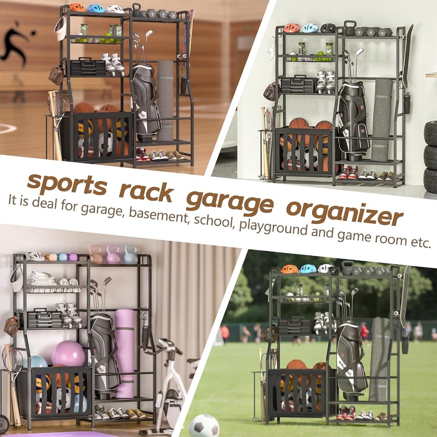 Garage Sports Equipment Organi - огляд і ціна Sports Equipment Outdoor Storage
