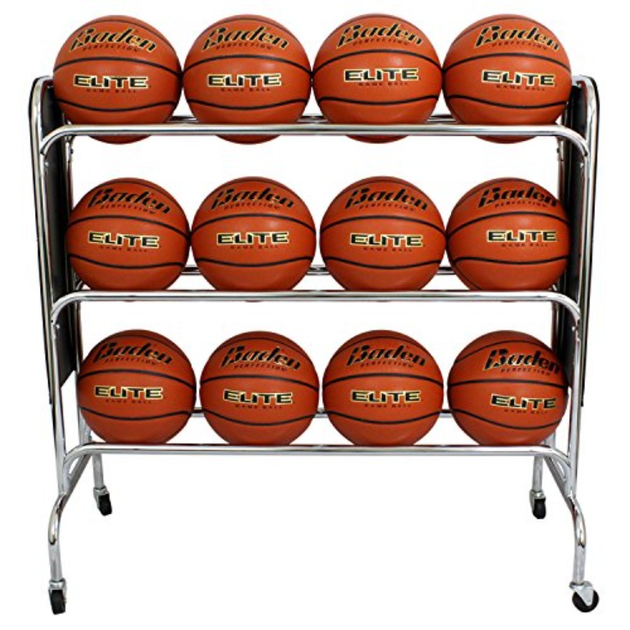 Steel Basketball Rack with Whe - огляд і ціна Sports Equipment Garage Storage