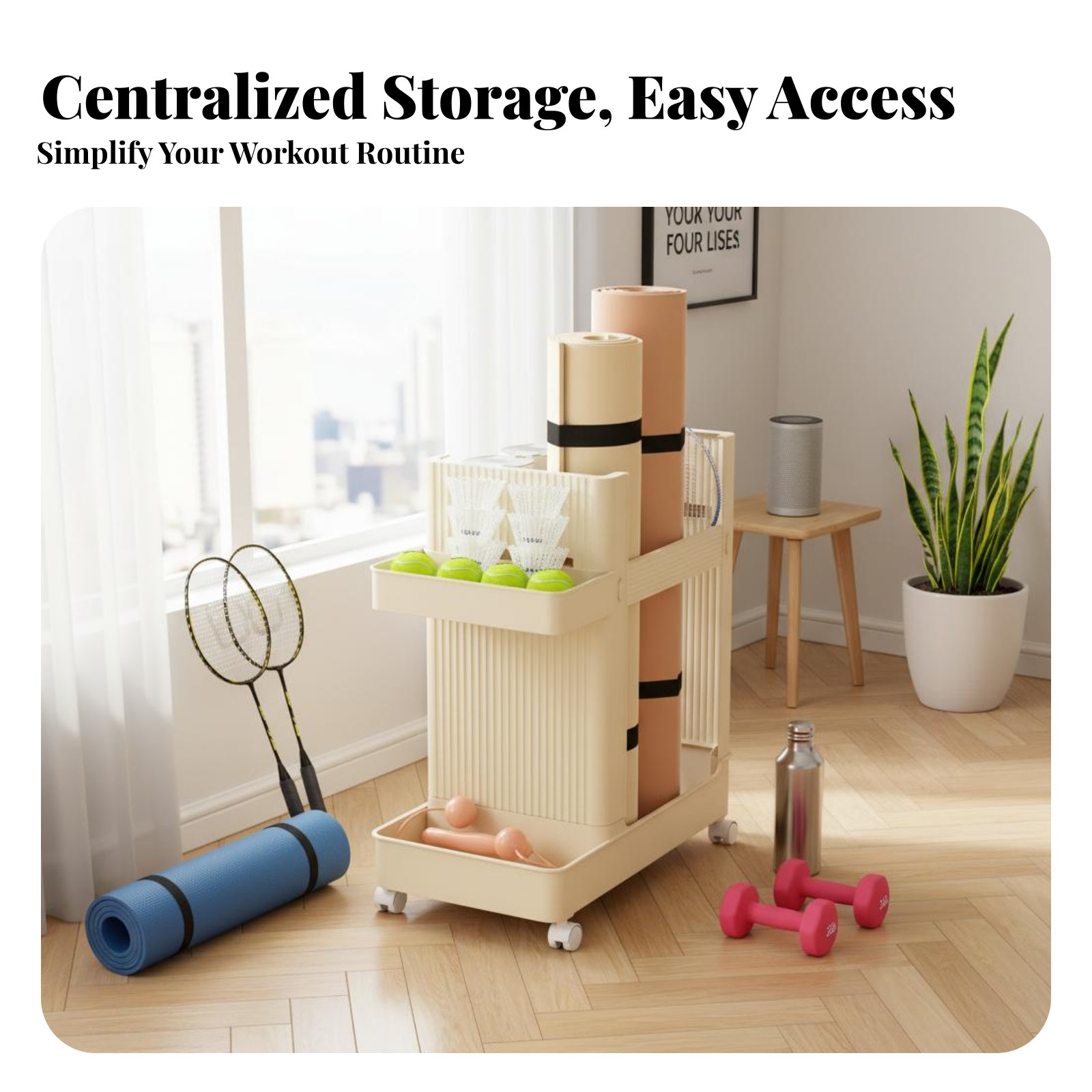 Sports Equipment Storage Cart  - огляд і ціна Sports Equipment Cart