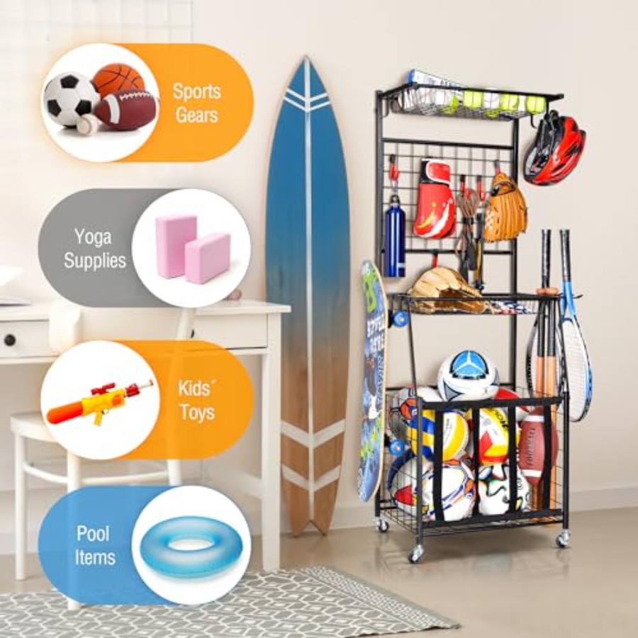 Sports Equipment Storage Rack  - огляд і ціна Sports Equipment Outdoor Storage