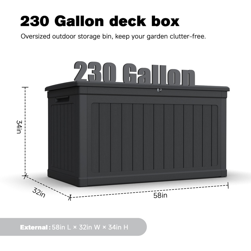XXL Outdoor Storage Box for Pa - огляд і ціна Sports Equipment Outdoor Storage