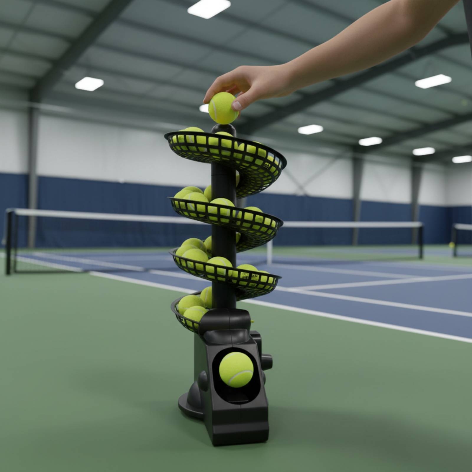 Portable Tennis Ball Machine M - огляд і ціна Sports Equipment For Training