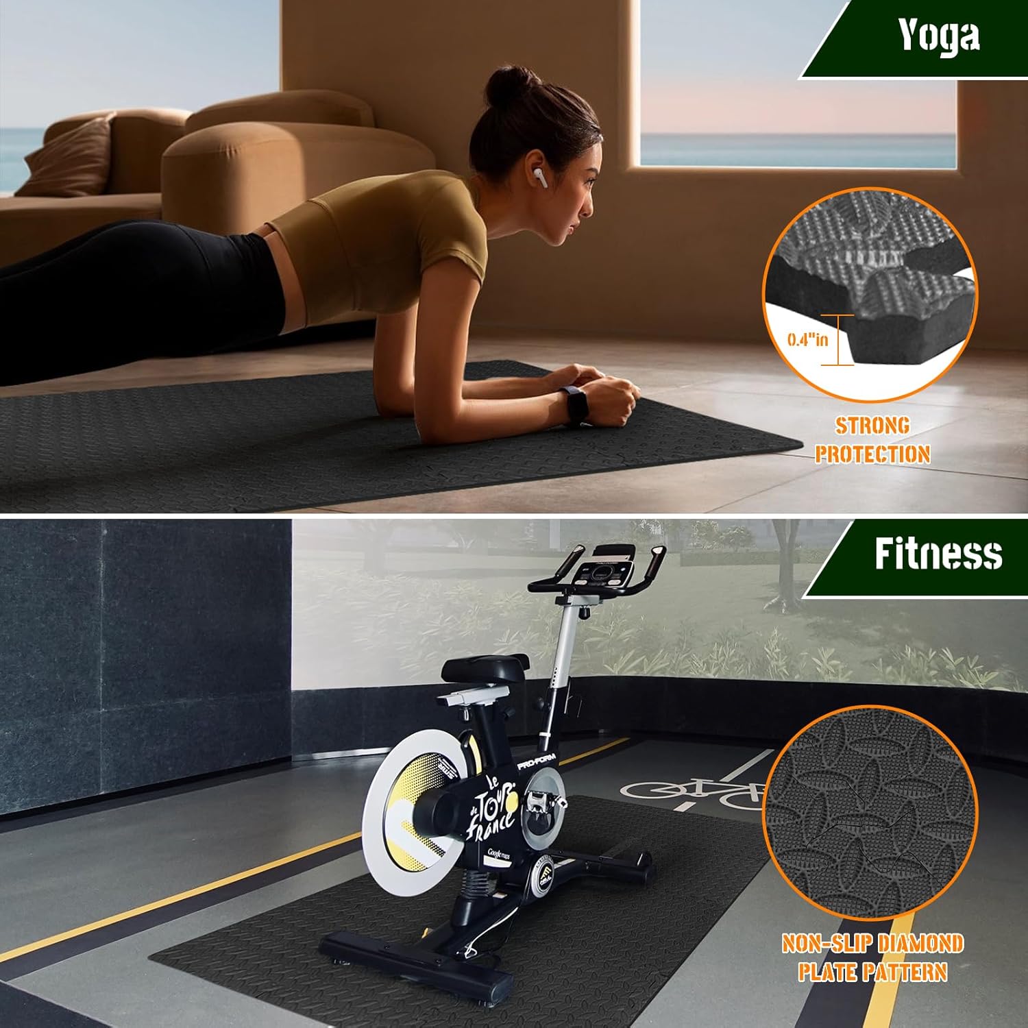 60cm EVA Foam Gym Floor Mats 8 - огляд і ціна Sports Equipment Suppliers