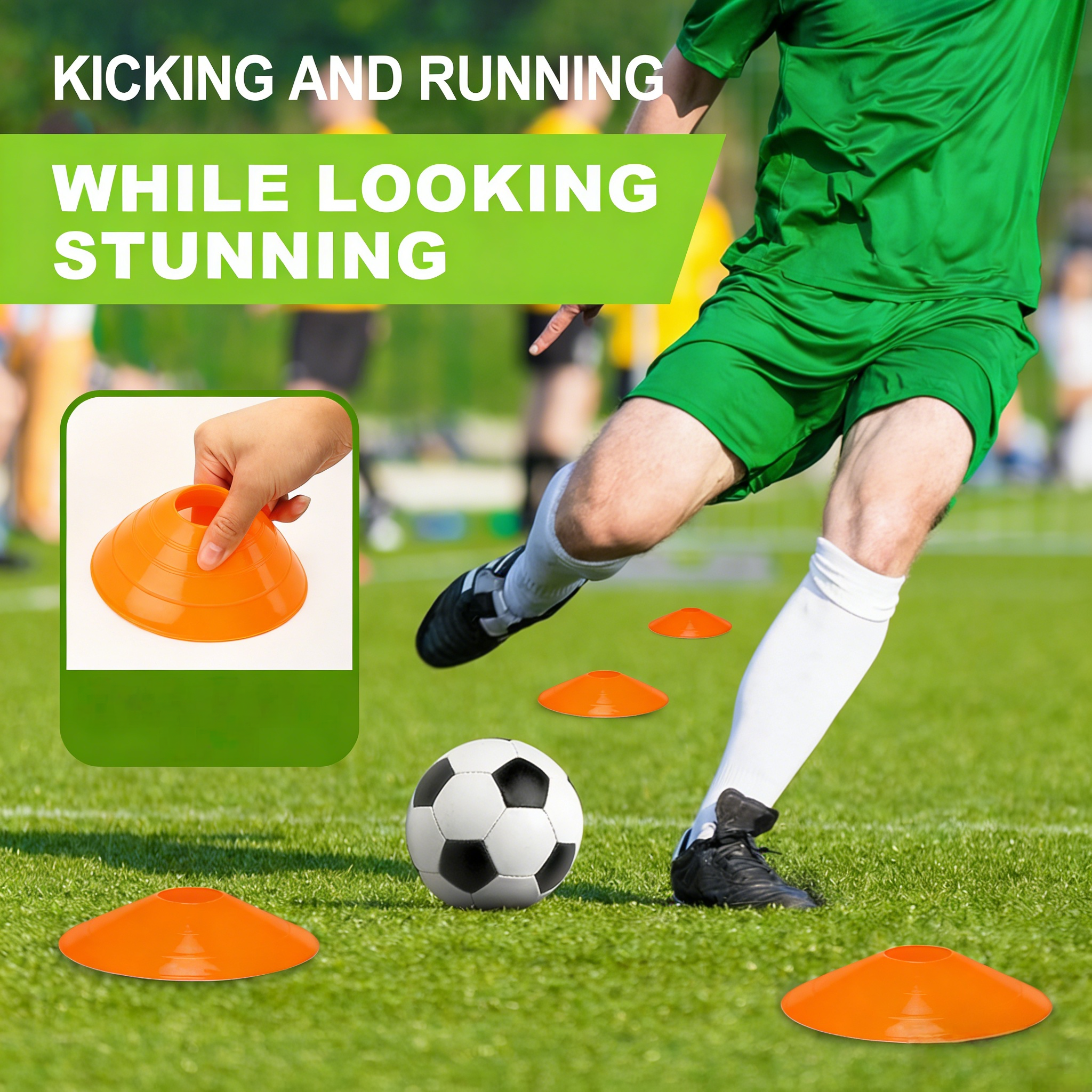 25 Pack football cone plate  f - огляд і ціна Sports Equipment For Training