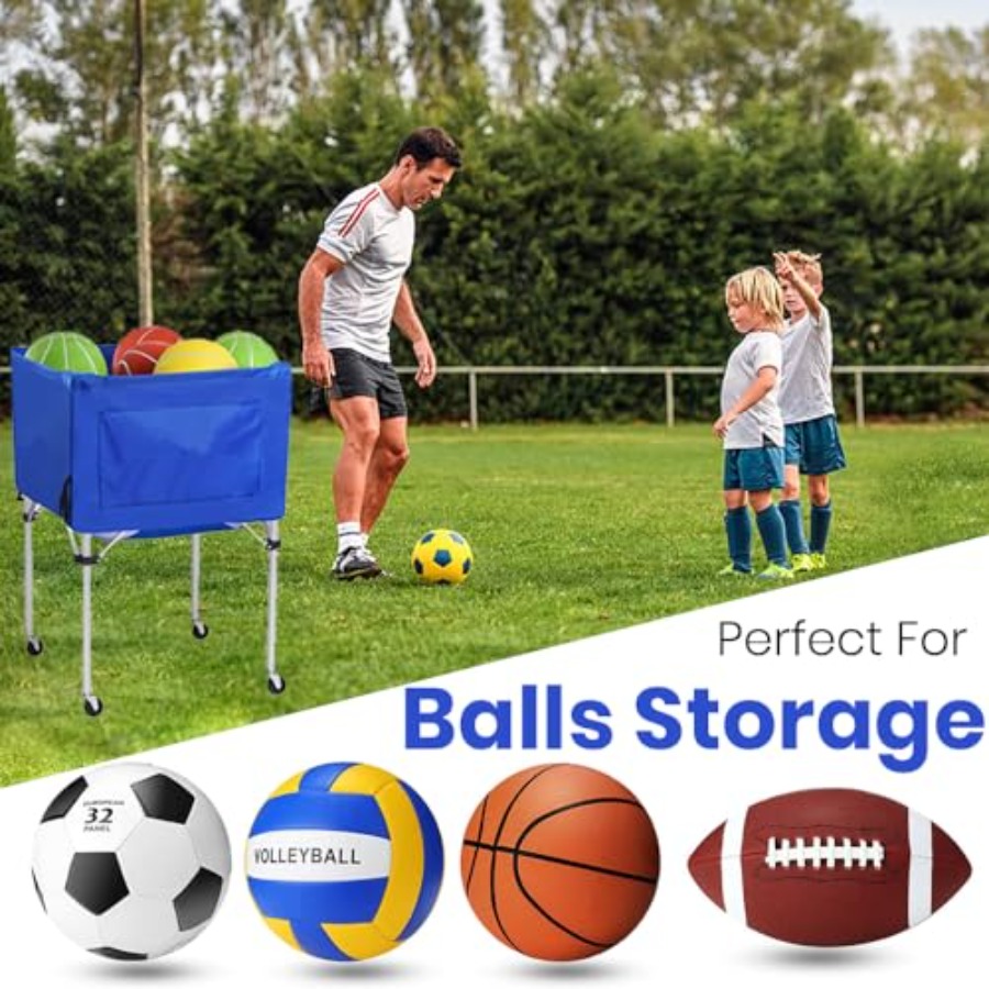 Volleyball Ball cart with Whee - огляд і ціна Sports Equipment Garage Storage