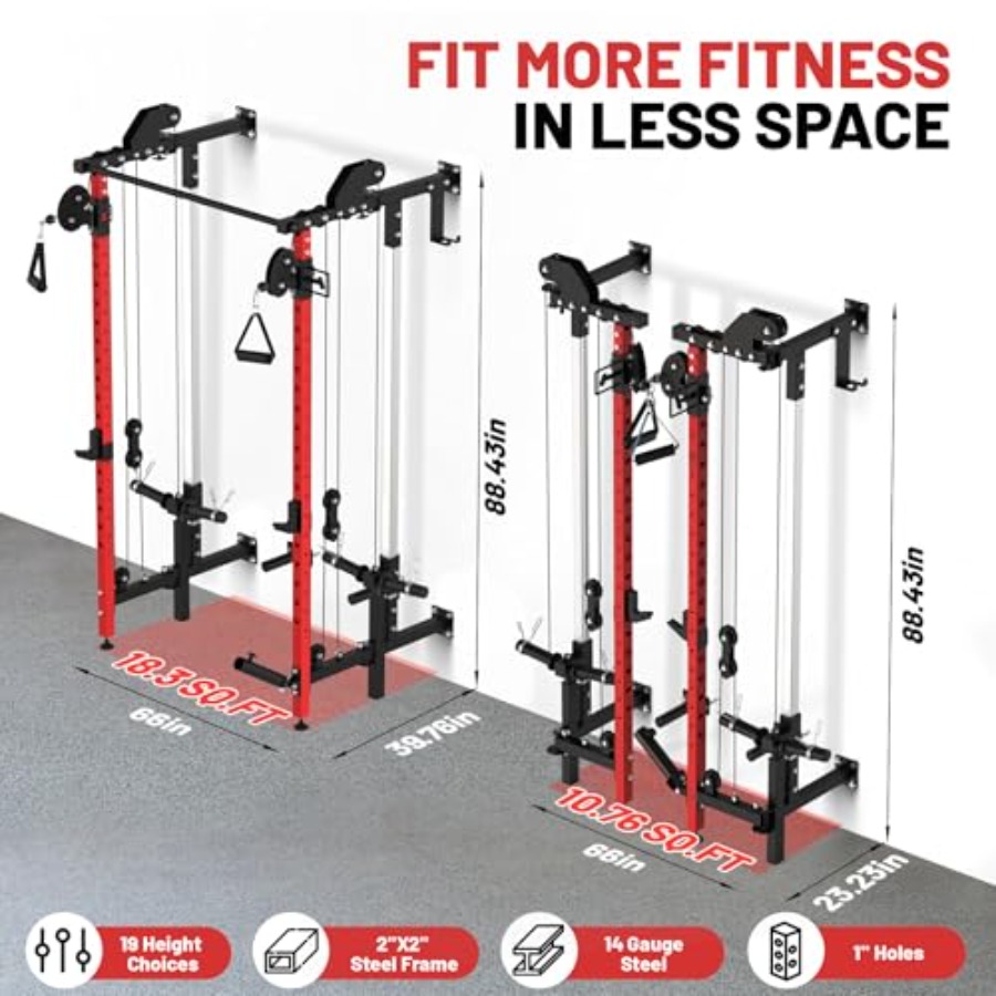 Wall Mounted Folding Squat Rac - огляд і ціна Sports Equipment For Home