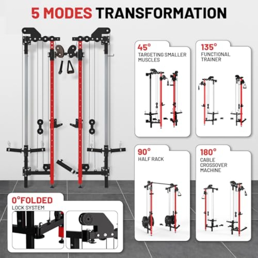 Wall Mounted Folding Squat Rac - огляд і ціна Sports Equipment For Home