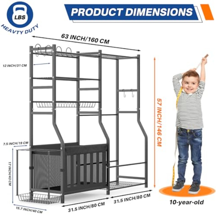 Heavy Duty Garage Sports Equip - огляд і ціна Sports Equipment Garage Storage